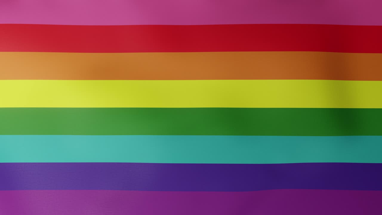 la bandera del arco iris es un símbolo del orgullo lesbiano, gay, bisexual, transgénero y queer y de los movimientos sociales lgbtq