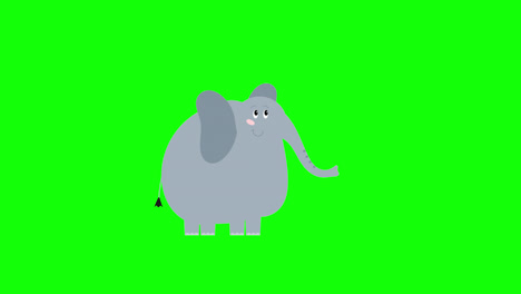 Vídeo-De-Animación-En-Bucle-De-Icono-De-Elefante-De-Dibujos-Animados-Fondo-Transparente-Con-Canal-Alfa.