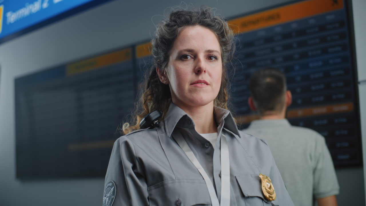 oficial de seguridad del aeropuerto