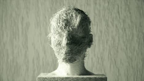 abstract head sculpture