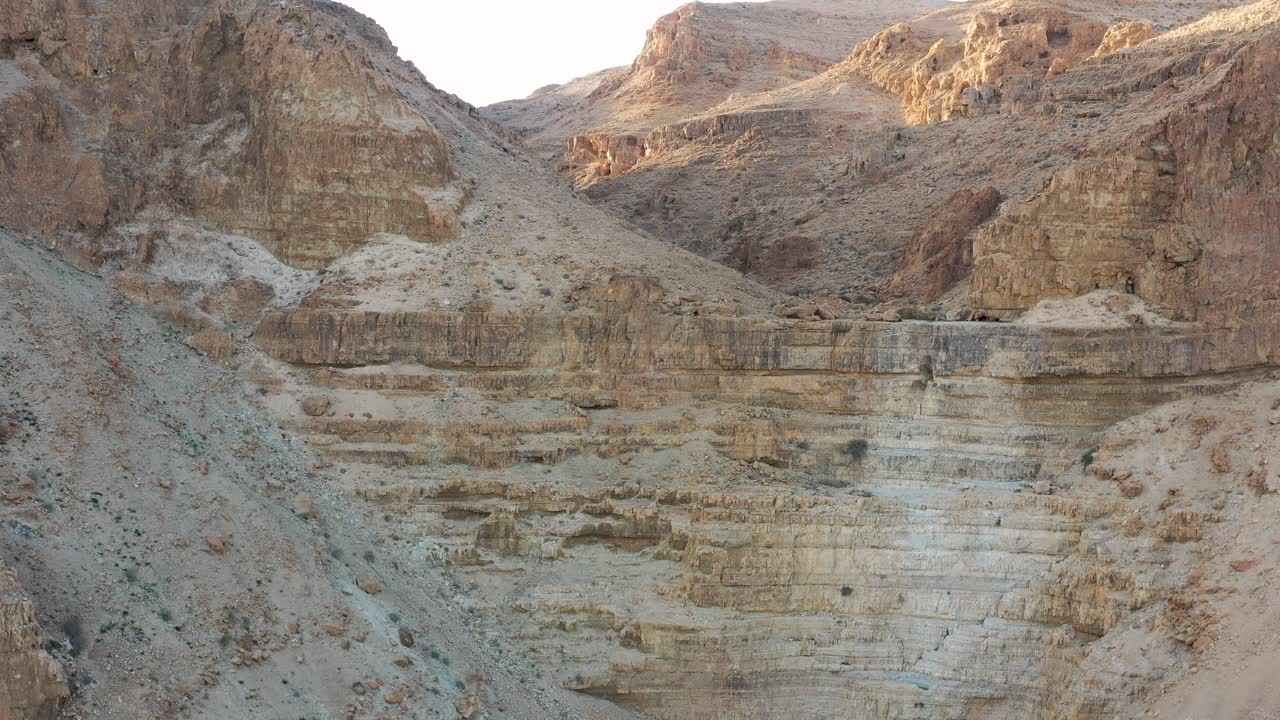 increíble vista del desierto sobre las montañas del desierto de judá, israel