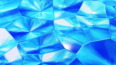 liquid pattern like waves in looped motion. 3d stylish abstract blue bg of wavy surface like brilliant liquid glass with beautiful gradient colors. 4k trendy colorful fluid animation.