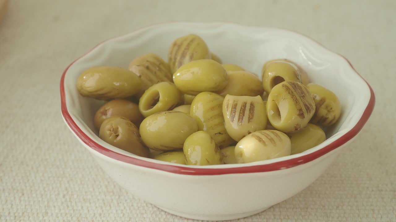 Bowl of Grilled Olives