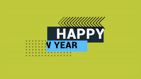 Modern-Happy-New-Year-text-with-geometric-pattern-on-yellow-gradient