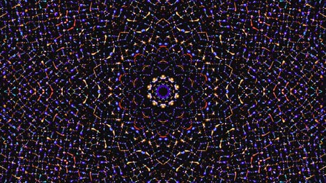 abstrakcyjny wzór kalejdoskopowy z pełnymi kolorami. magiczna mandala. 4k