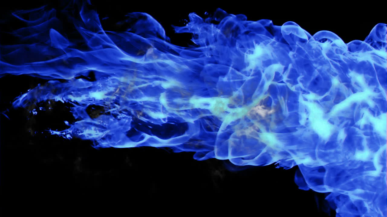 Fire against black background