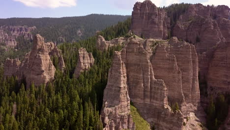 flying near the silver jack mountains of colorado