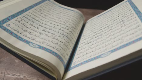 A-Handheld-Shot-of-the-Quran-