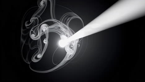 humo y luz abstractos