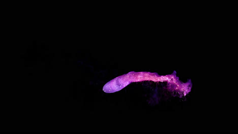 abstract purple and pink smoke art