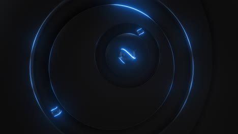 abstract glowing rings background
