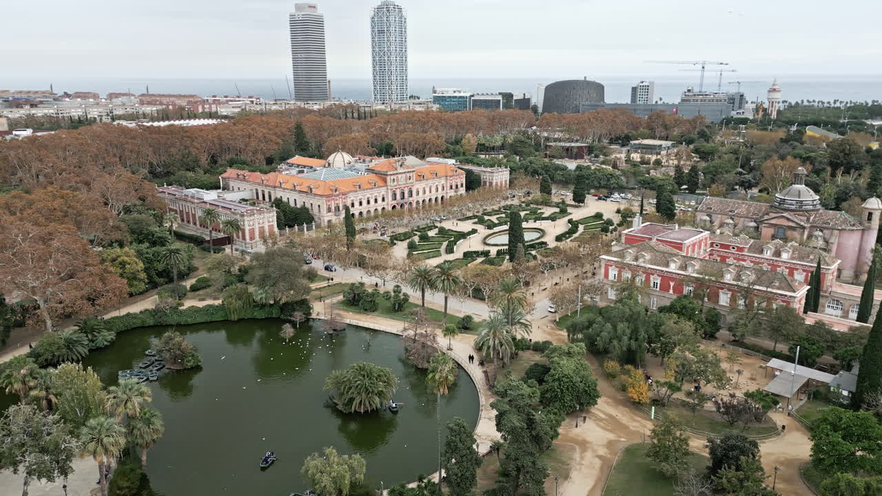바르셀로나, 스페인의 parc de la ciutadella