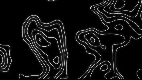 animation of moving white lines over black background