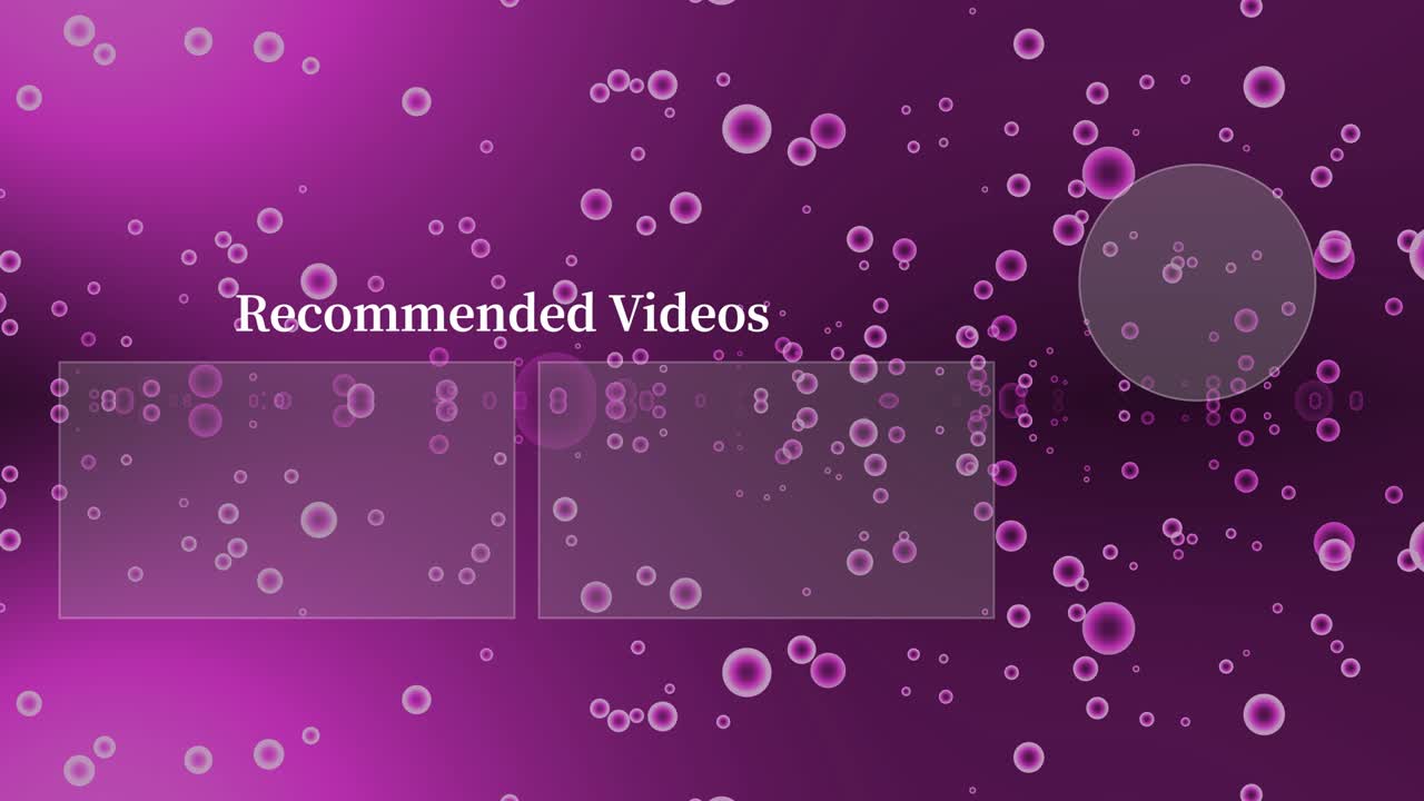 Gradation Bubbles Particles end card motion graphics