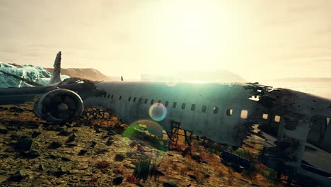 plane crashed on a mountain