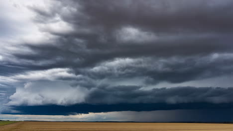 storm clouds over a field