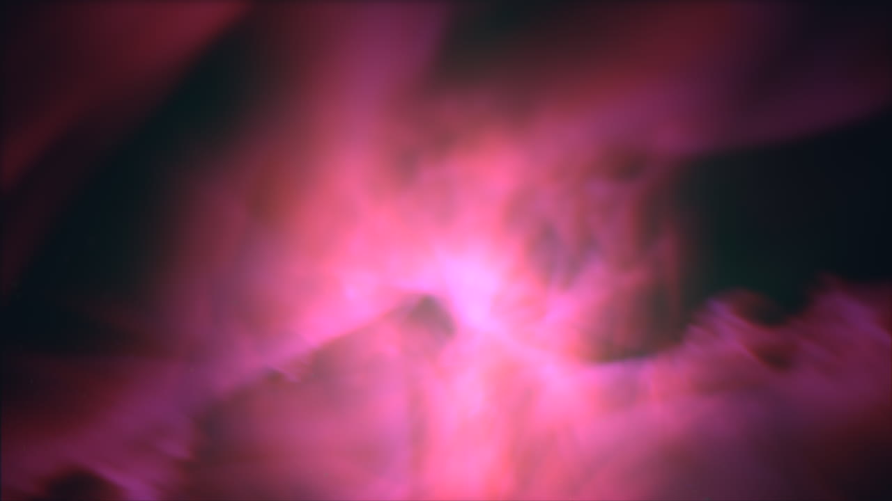 la luz rosa irradia un resplandor brillante en un ambiente oscuro