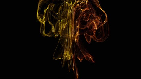 abstract flowing energy trails on black background