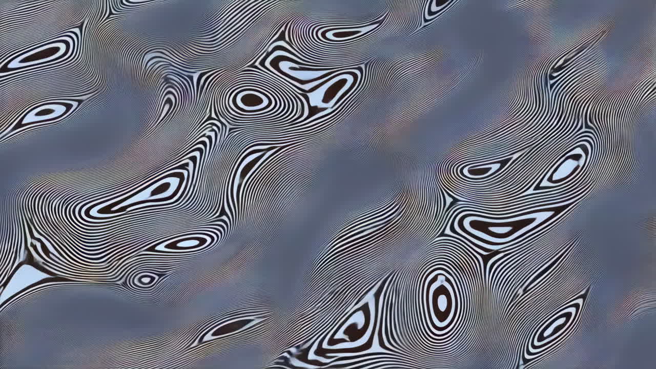 Abstract Wavy Pattern with Organic Shapes