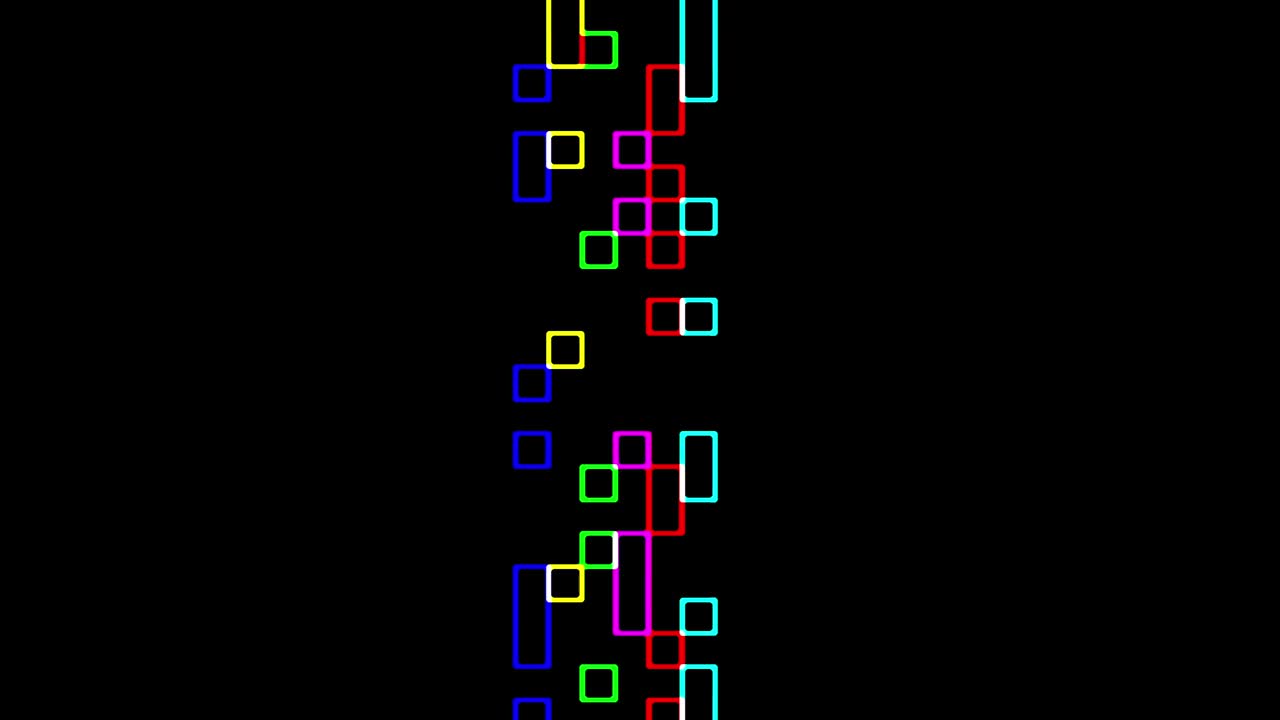 Multicolored squares sliding pattern