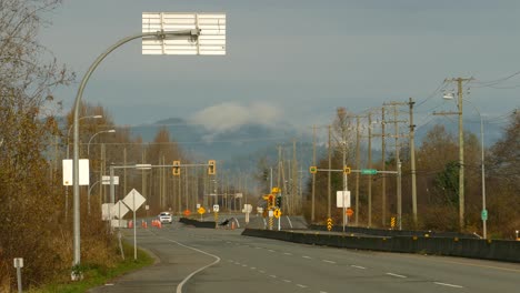 Highway-11-In-Abbotsford-Wurde-Durch-Katastrophale-Überschwemmungen-Aufgrund-Extremer-Regenfälle-In-British-Columbia,-Kanada,-Beschädigt