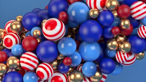 abstract colorful 3d spheres