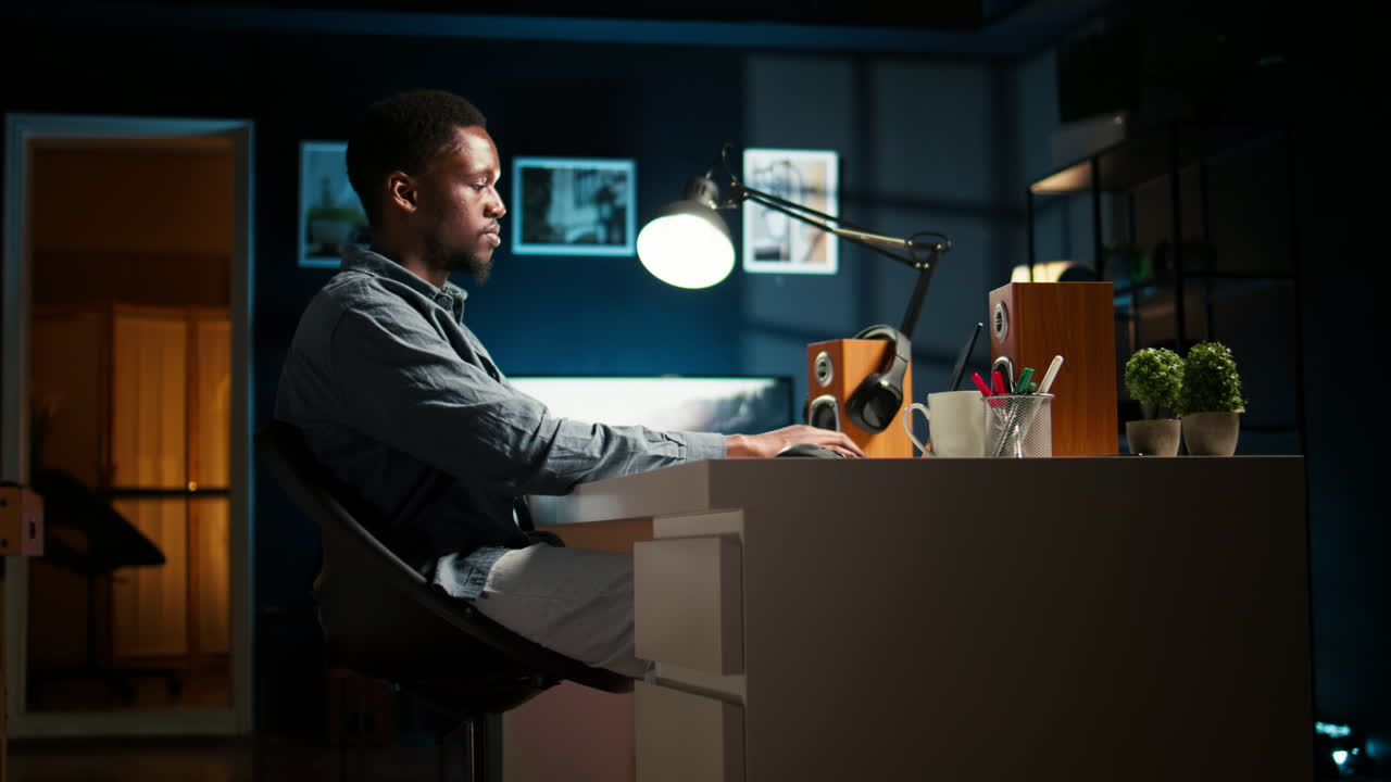 Researcher exhausted after working overtime to finish tasks on schedule