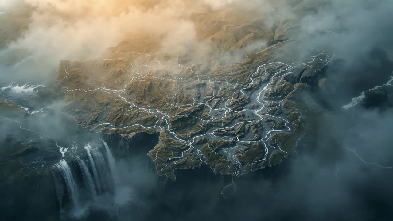 Aerial View of China's Landscape