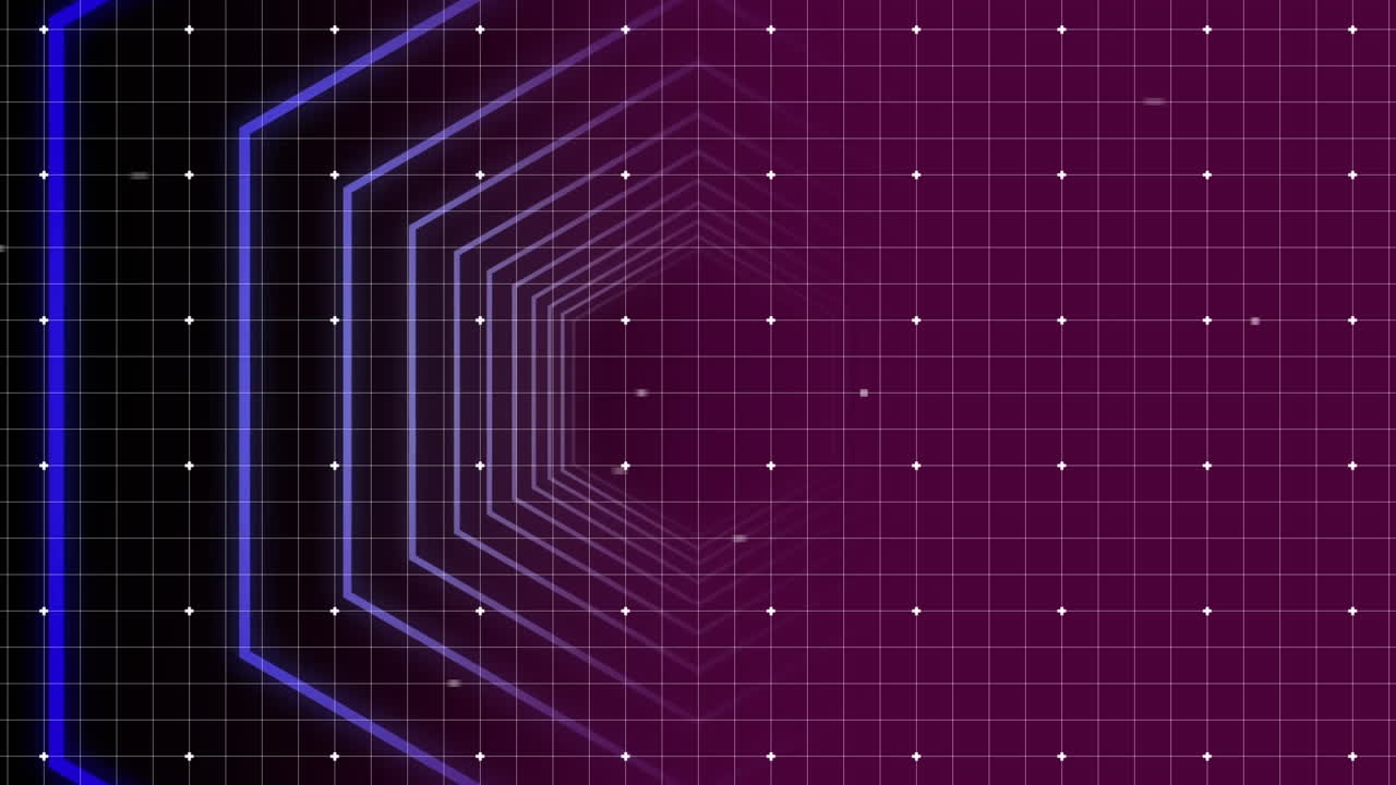 Moving through a hexagon shaped tunnel