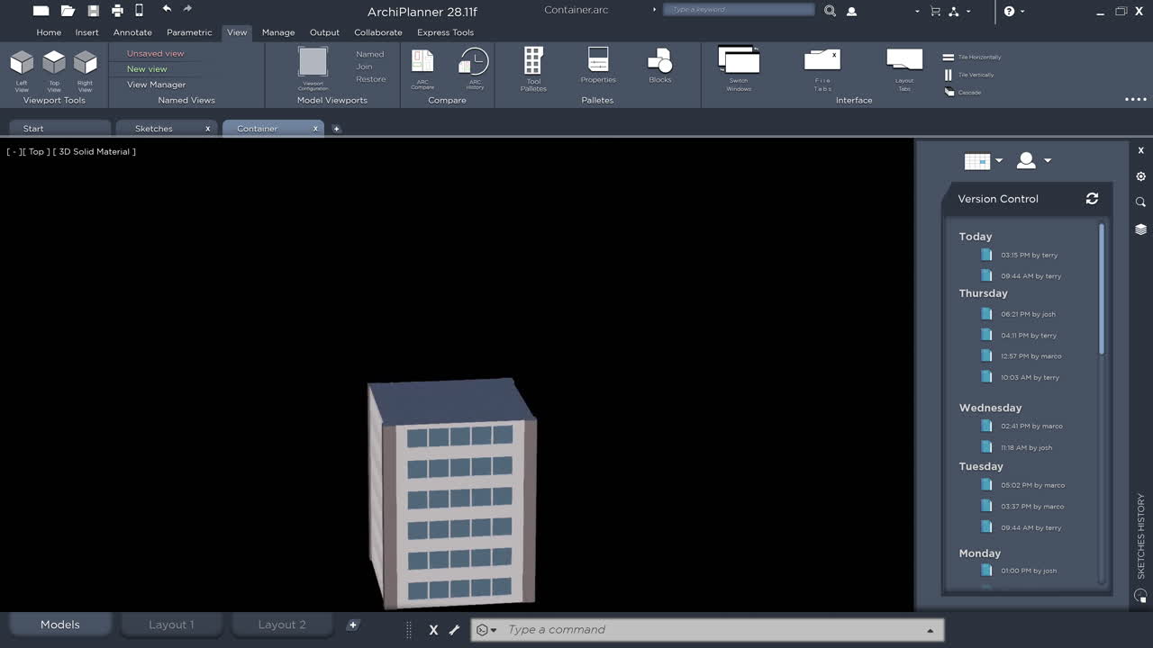 ArchiPlanner Software Interface