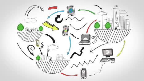 animation about global connectivity and development