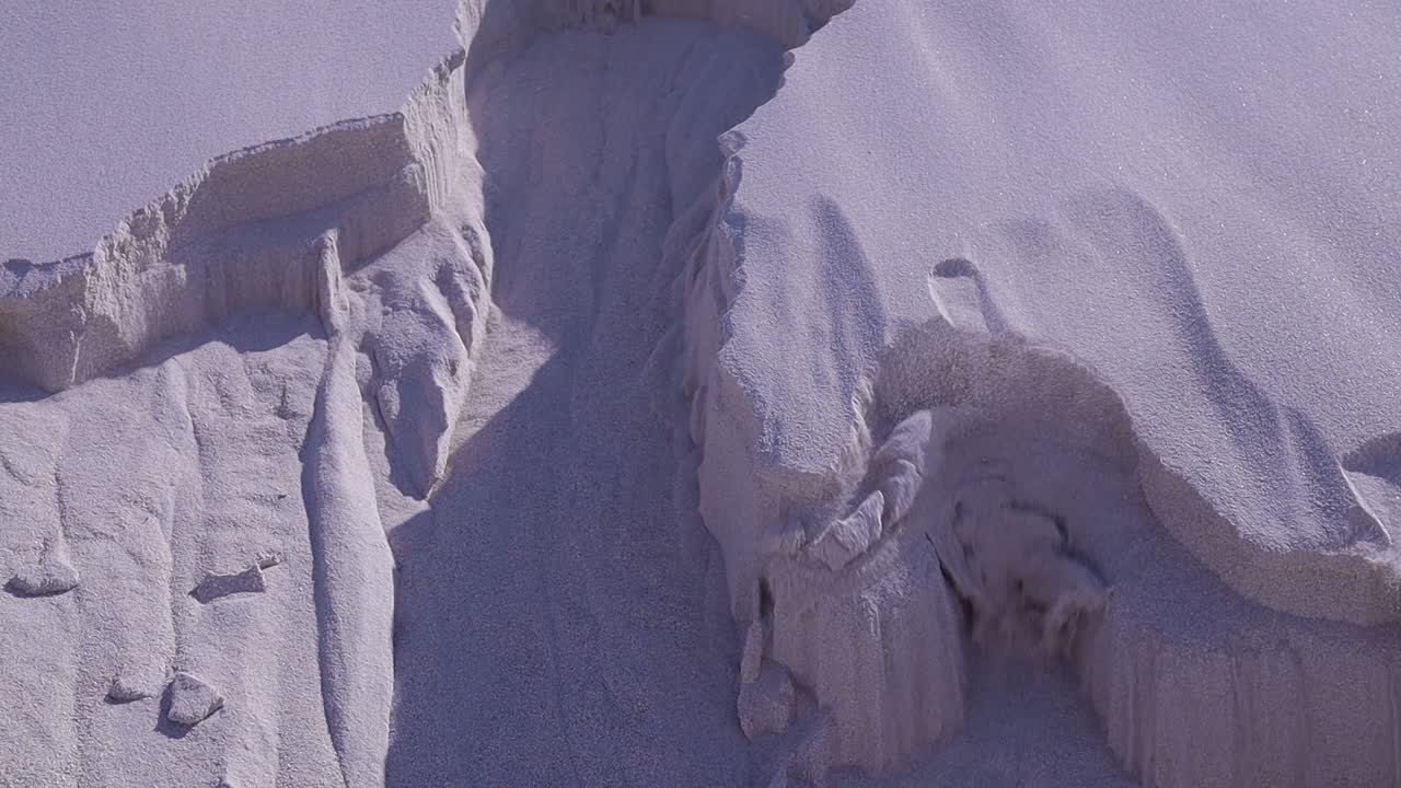 Mini sand avalanche on beach dun. -- Canon M50 1080p