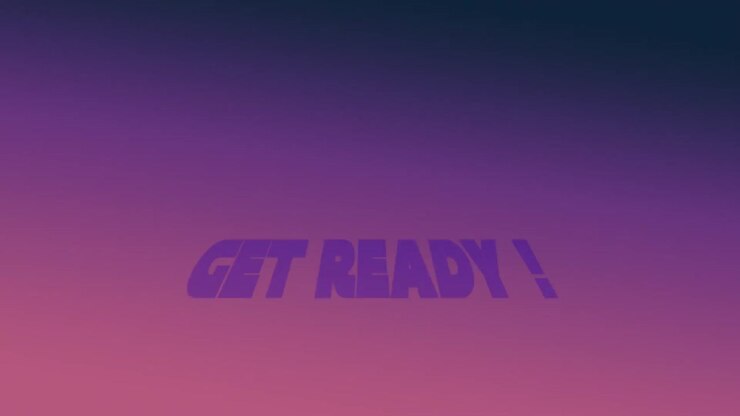 Get ready message from an arcade game