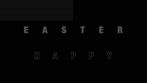 felices pascuas en gradiente negro de moda
