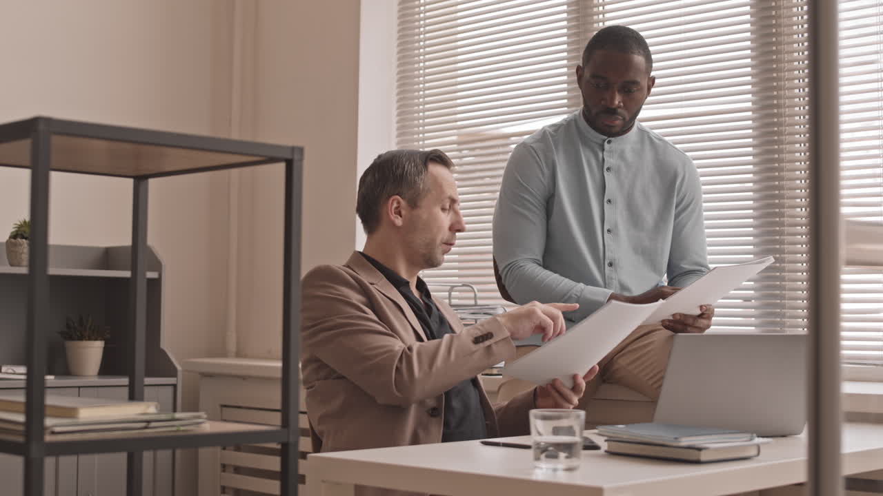 Multiethnic Coworkers in Office