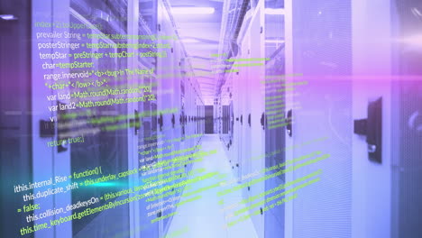 animation of data processing over computer servers