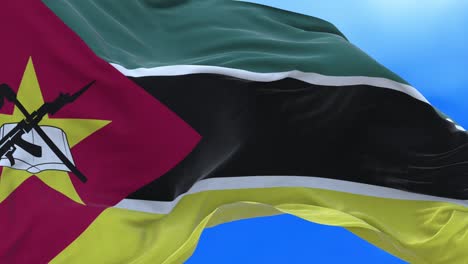 seamless loop of mozambique flag.