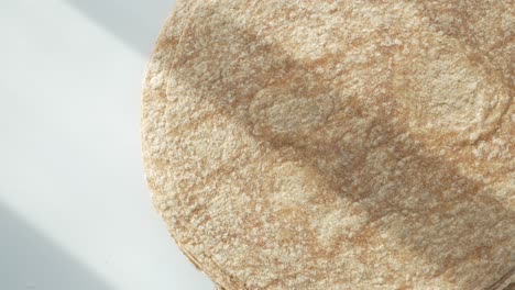 stack of whole wheat tortillas