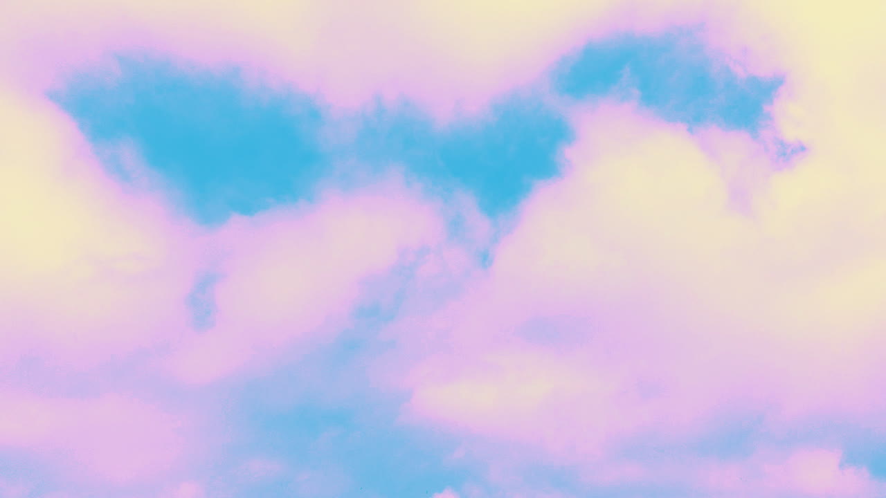 Nuvole nel cielo. Time lapse