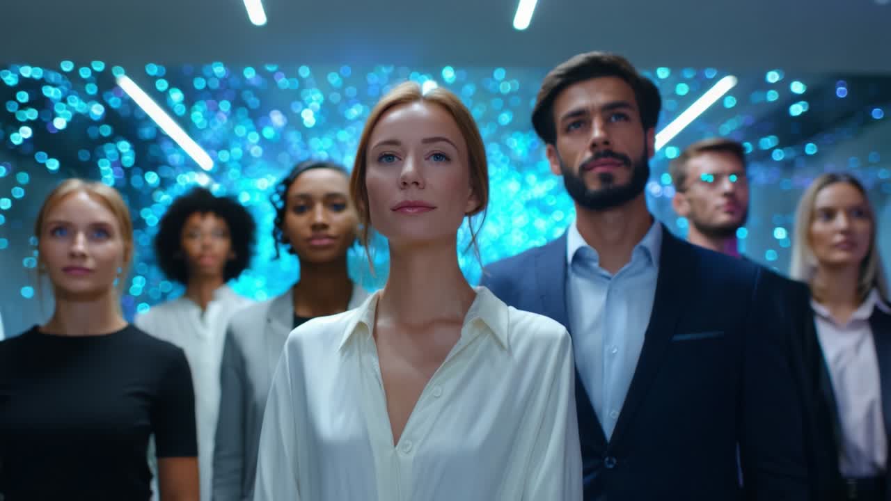 retrato de un equipo de negocios diverso