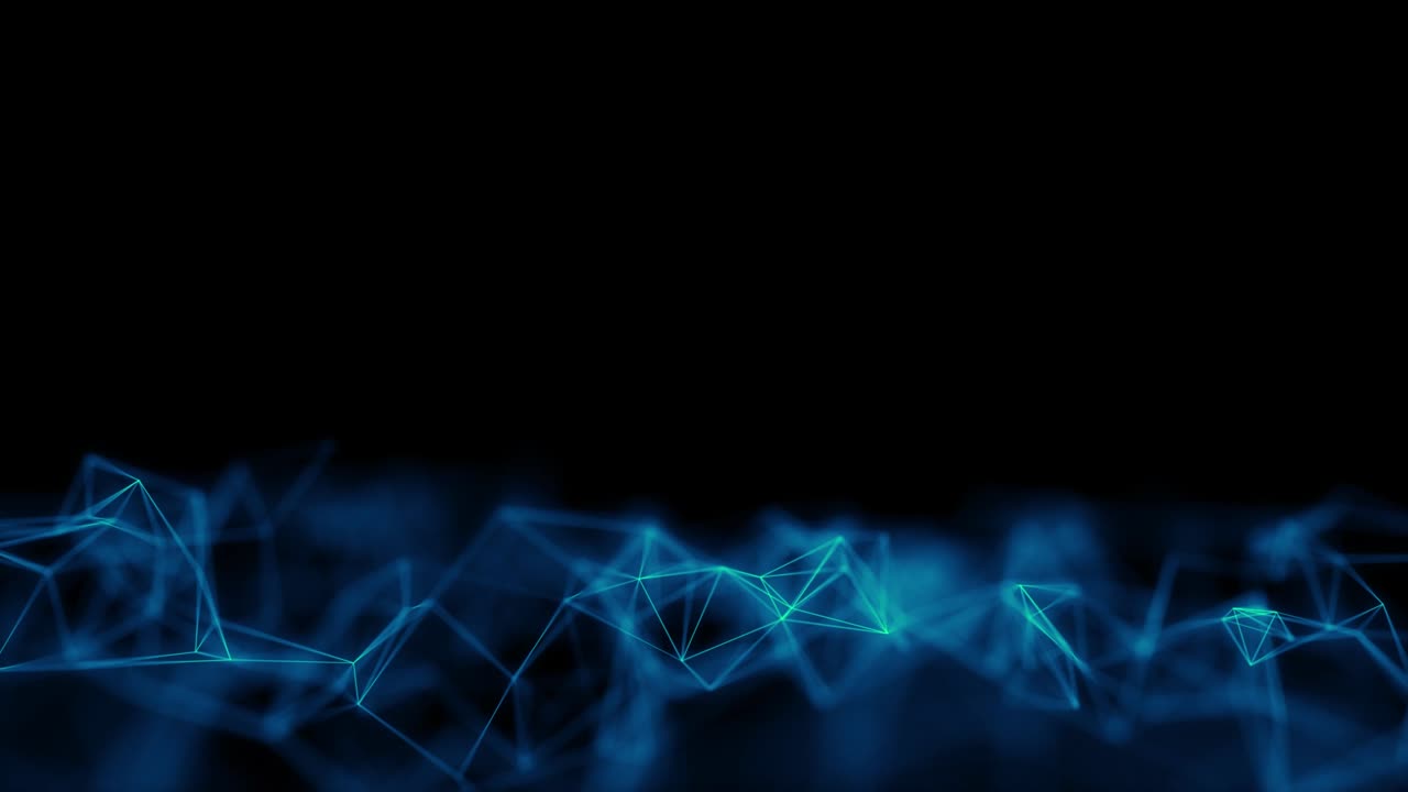 puntos en movimiento irregular y las líneas que los conectan