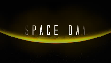 Space-Day-with-planet-and-yellow-light-of-star-in-galaxy