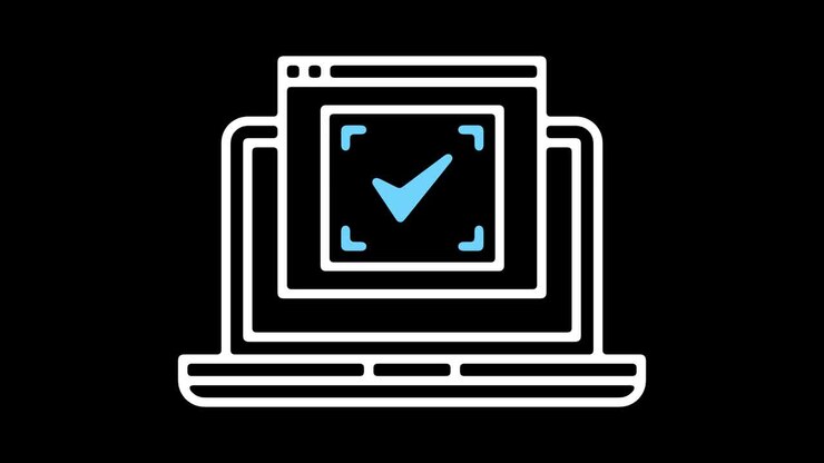 Online Signature Line Icon Animation with Alpha