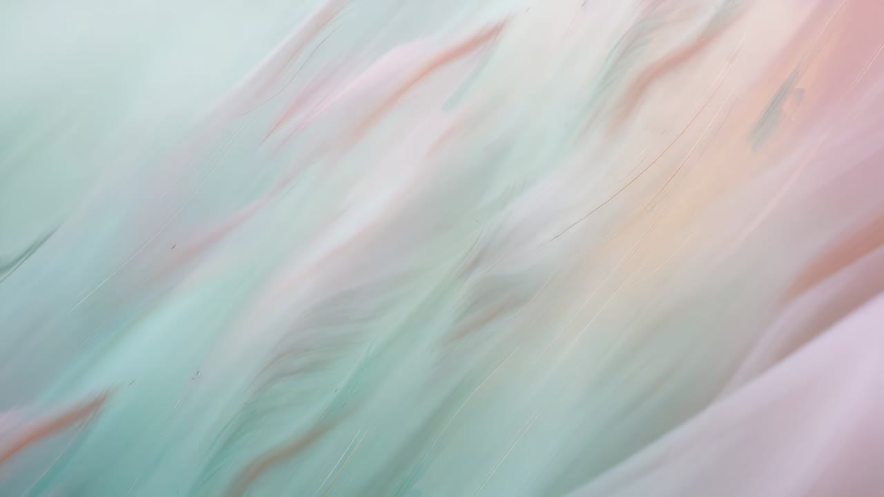 Moving pastel-textured surface in close-up sliding right after small shift, with diagonal streaks