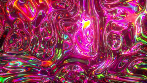 kleurrijke abstracte geanimeerde achtergrond. de beweging van een transparant veelkleurig glazen oppervlak. actieve beweging van het vloeistof effect. conceptuele kunst. regenbooggradiënt. naadloze lus 3d render