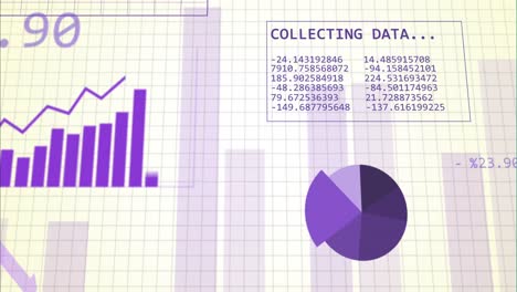 animation of graphs, statistics and financial data processing