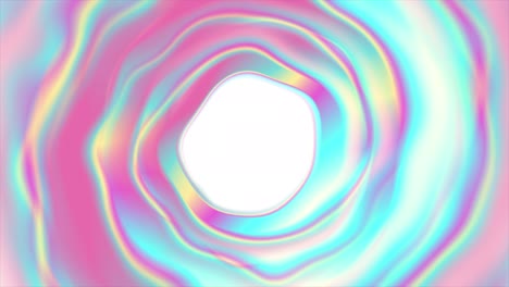 colorful holographic abstract liquid swirl circle motion background