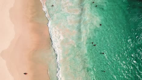 -Mahe-Seychelles-bird-eye-view-over-clients-enjoying-the-ocean-and-waves