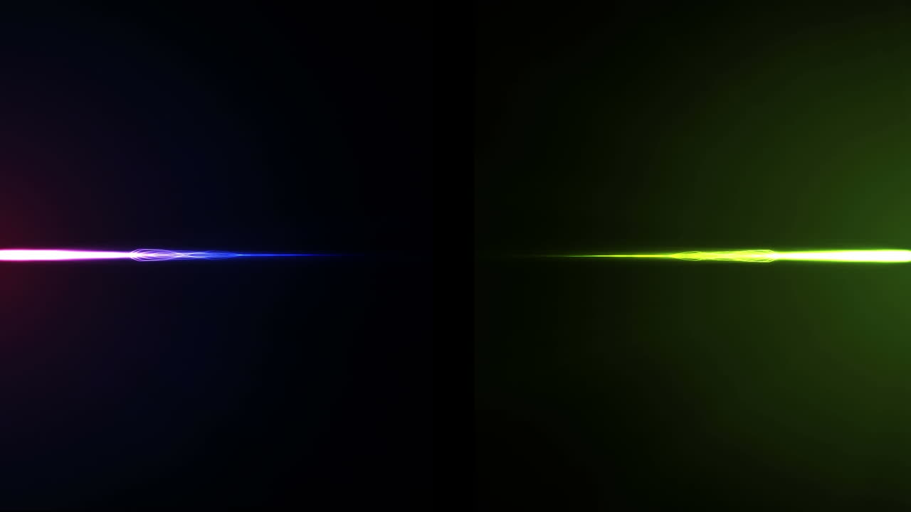 검은 바탕에 빛나는 선들