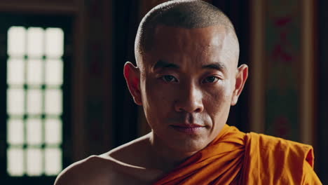 portrait of a buddhist monk